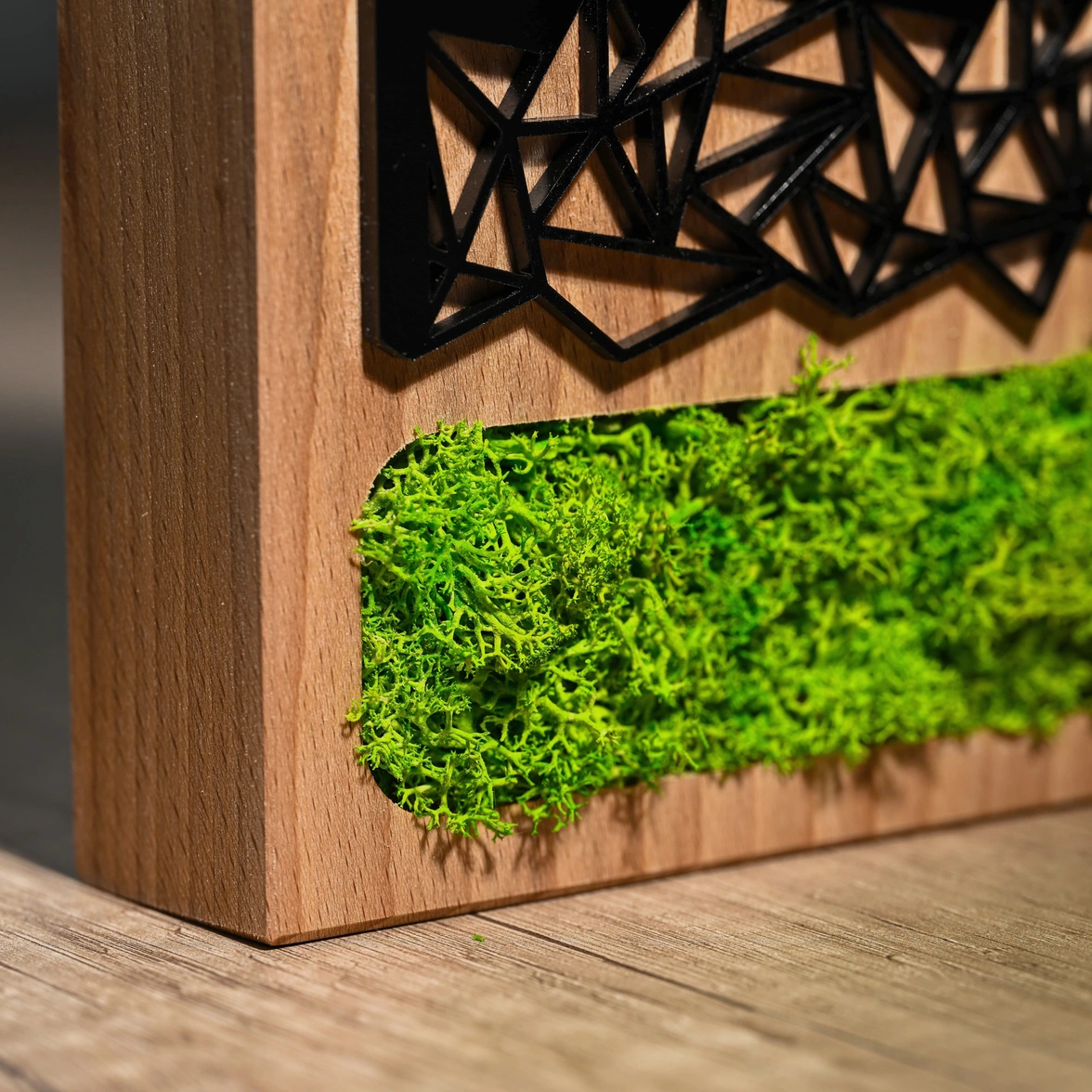 Wooden award with acrylic Moss v1