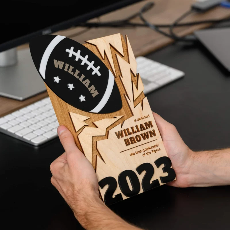 Дерев'яна нагорода "American Football"
