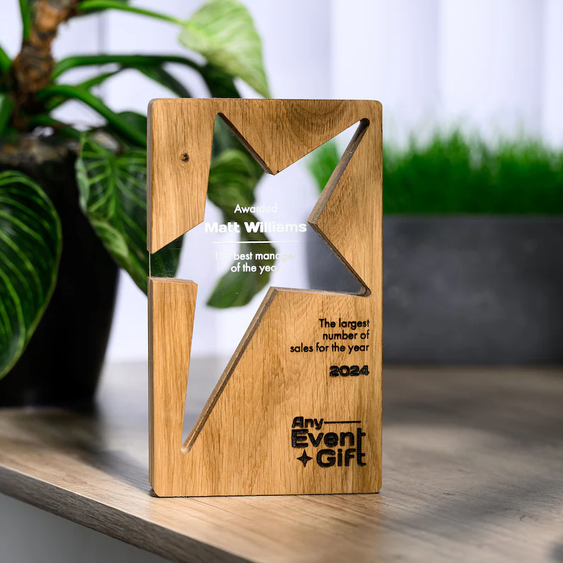Нагорода дерево+акрил v39 Star Award